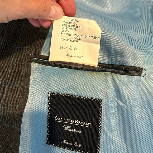 Sanford Bryant 100% Wool Suit (custom) - Picture 6 of 13